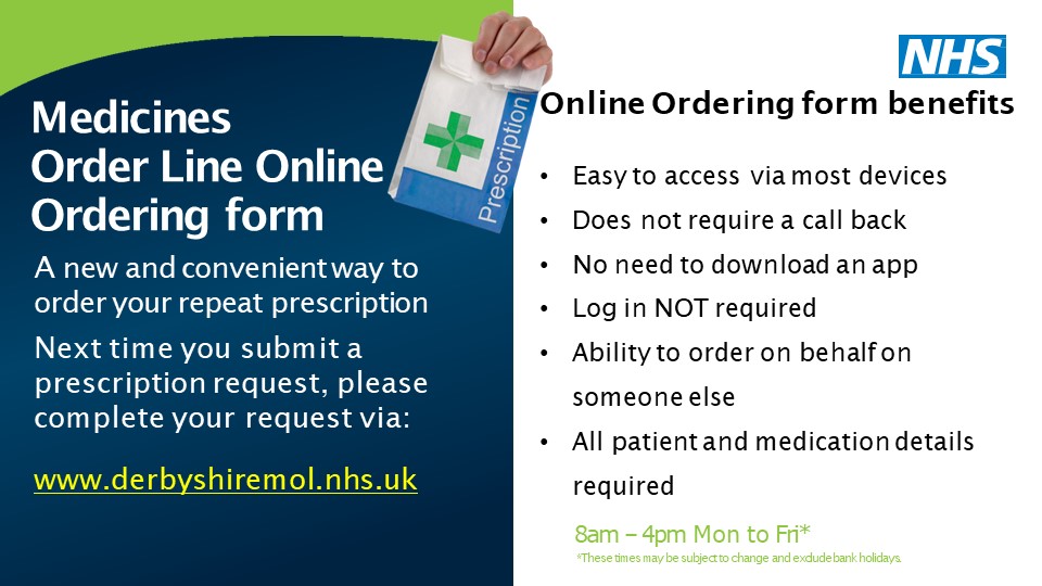 Medicines Order Line - Online Ordering Form
